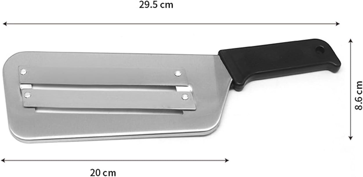 Dual Blade Julienne Cutter, Stainless Steel Shredder Slicer, Stainless Steel Cabbage Shredder for Coleslaw, Cabbage Slicer, Suitable for Vegetables and Fruits(Red)