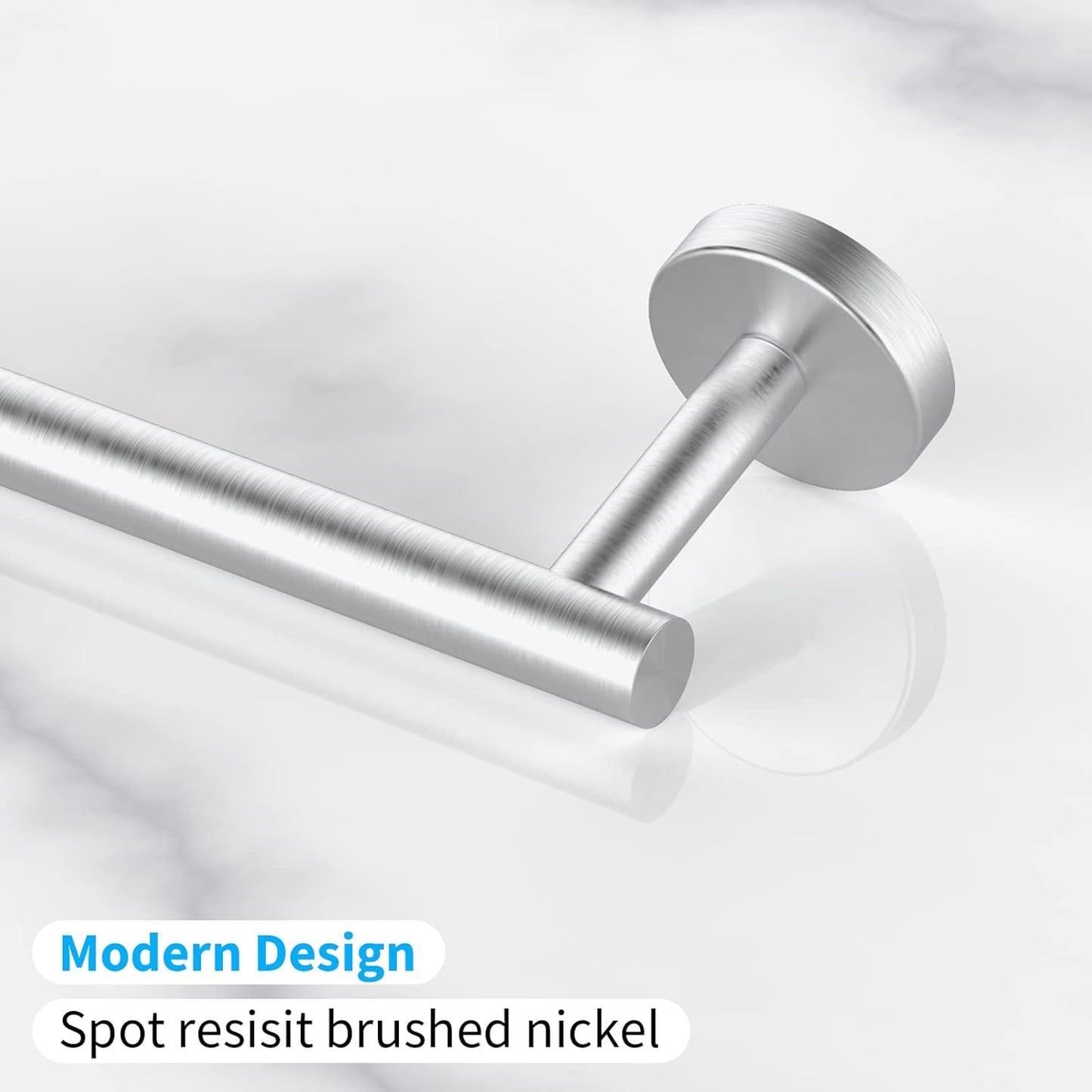 Cilee 2 Pieces Brushed Nickel Bathroom Towel Bar, 24 Inch Double Towel Racks,Bathroom Towel Holder Towel Hanger for Bathroom Stainless Steel Wall Mount