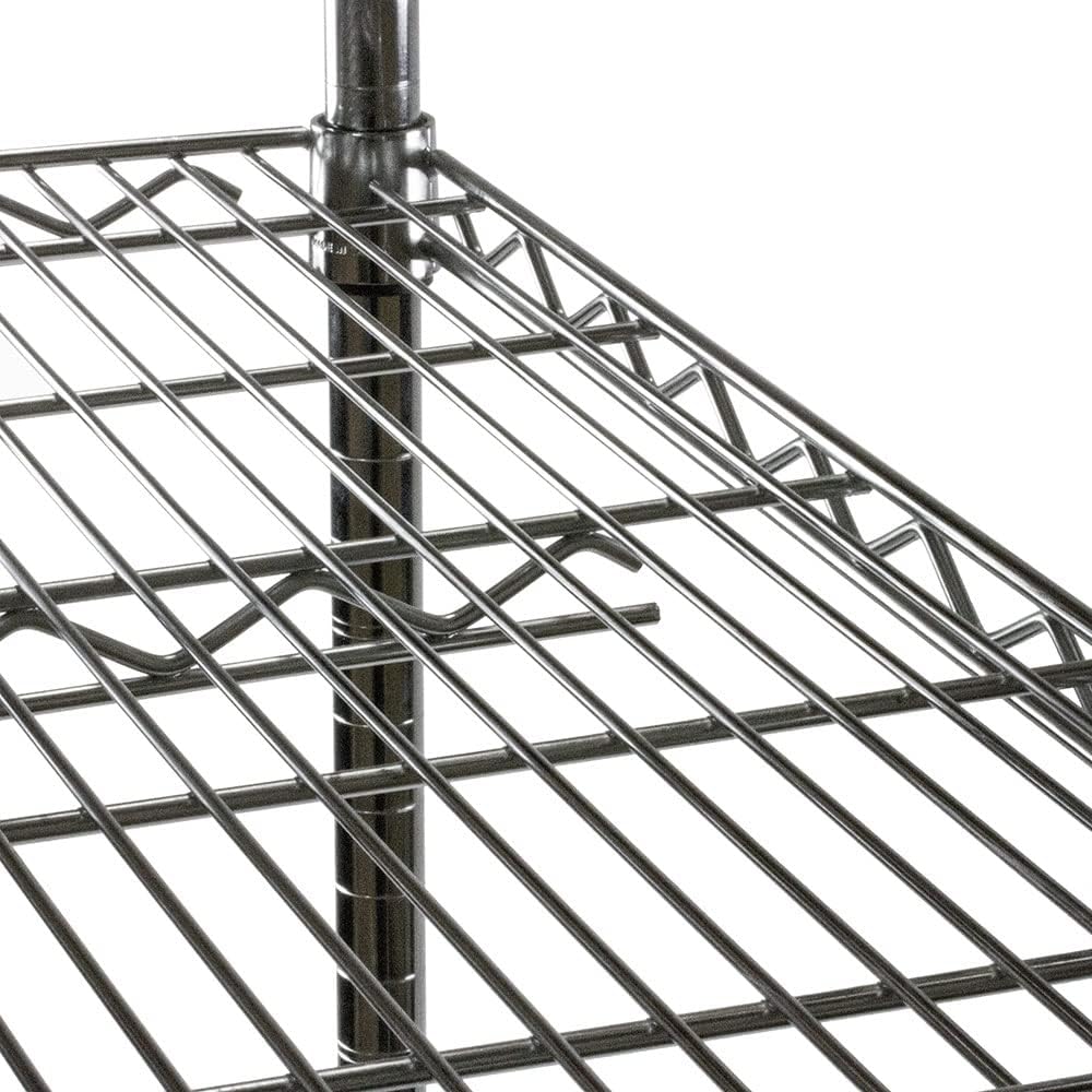 Shelving Inc. 8" d x 8" w Chrome Wire Shelving with 3 Tier Shelves, Weight Capacity 800lbs Per Shelf