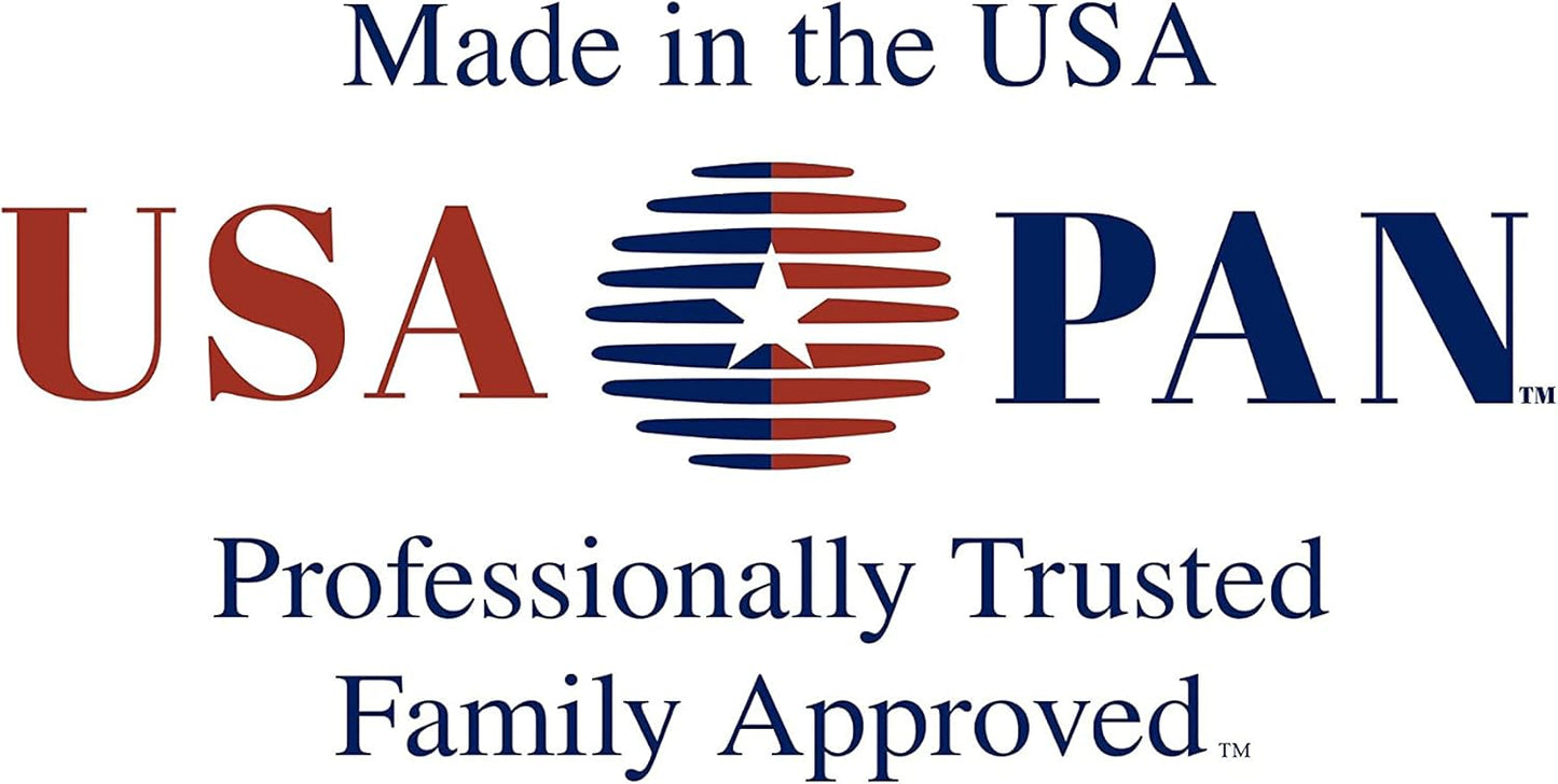 USA Pan Jumbo Texas Muffin Pan, 6 Well, Nonstick & Quick Release Coating, Aluminized Steel