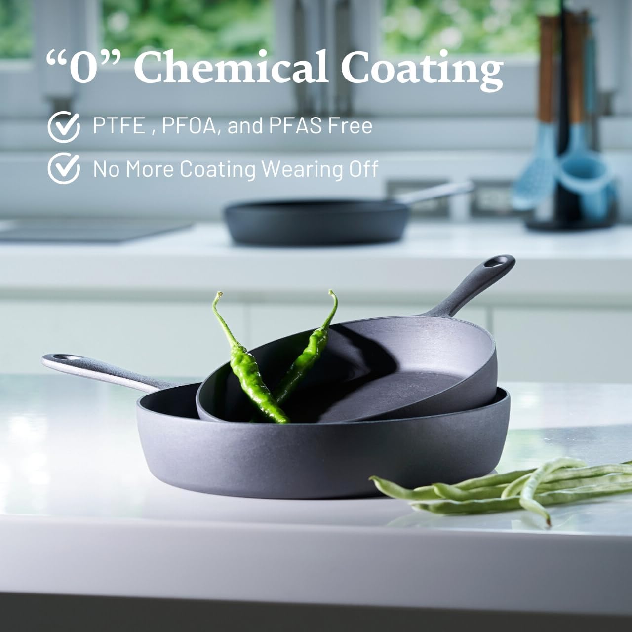 Flambo Skillet #10 - Naturally Non-Stick 10 Inch Pre-Seasoned Cast Iron Frying Pan - Smooth Nonstick Finish for Grilling, Frying, Sauteing, Searing, Baking - Use on Oven, Stove, Grill, or Campfire