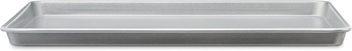 Amazon Basics Ceramic Nonstick Baking Sheets & Cooling Rack Set, Non-Toxic, Half Sheet Size, 2-Pack, Gray