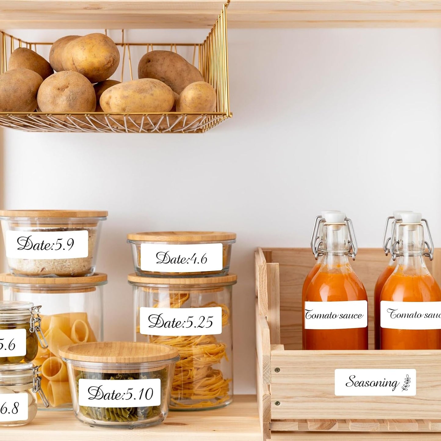 1000 Blank Removable Freezer Labels Water Oil Resistant with Perforation Line for Food Containers Jars Pantry Organization (Ink Quick-Dry,1” x 3”)