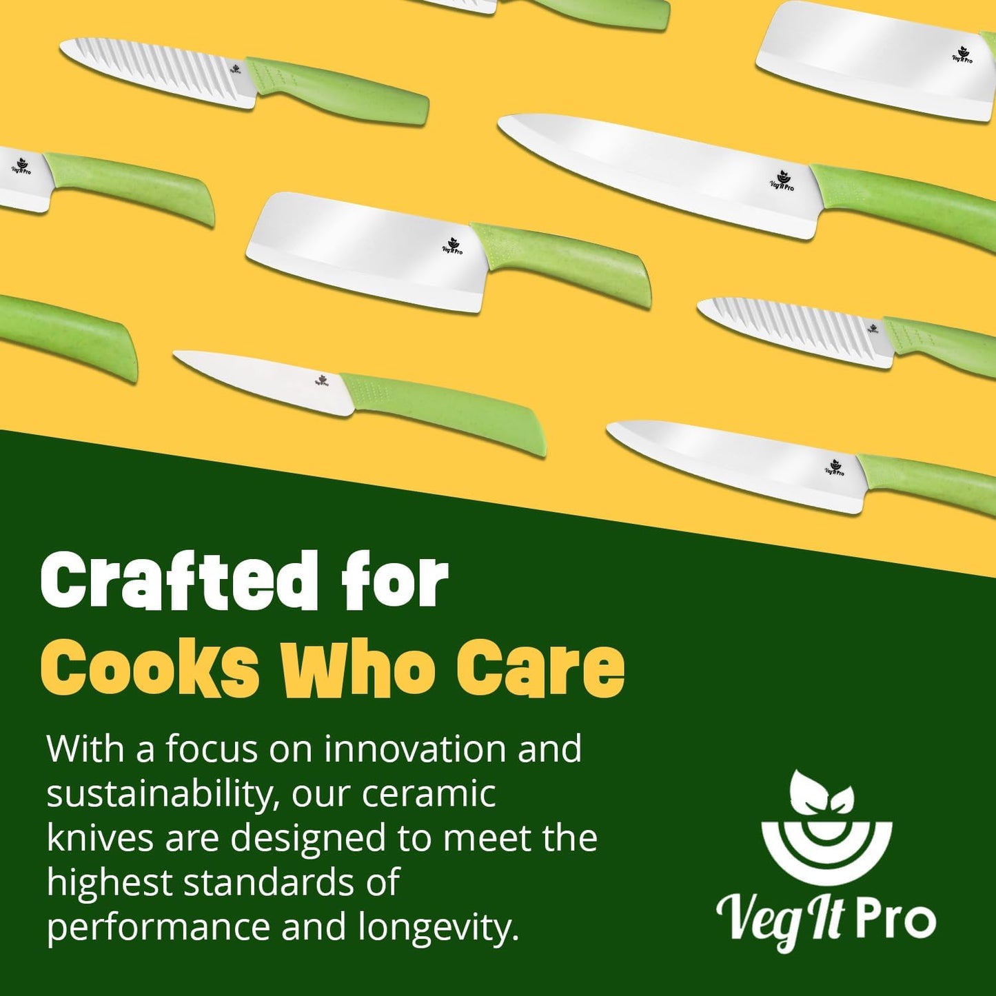 Durable Ceramic Knife for Chopping Vegetables & Fruits, 4” Non-Reactive and Professional Ceramic Chef Knife for Clean Cutting, Rust-Proof Sharp Blade with Ergonomic Handle, Gift-Ready Kitchen Knives