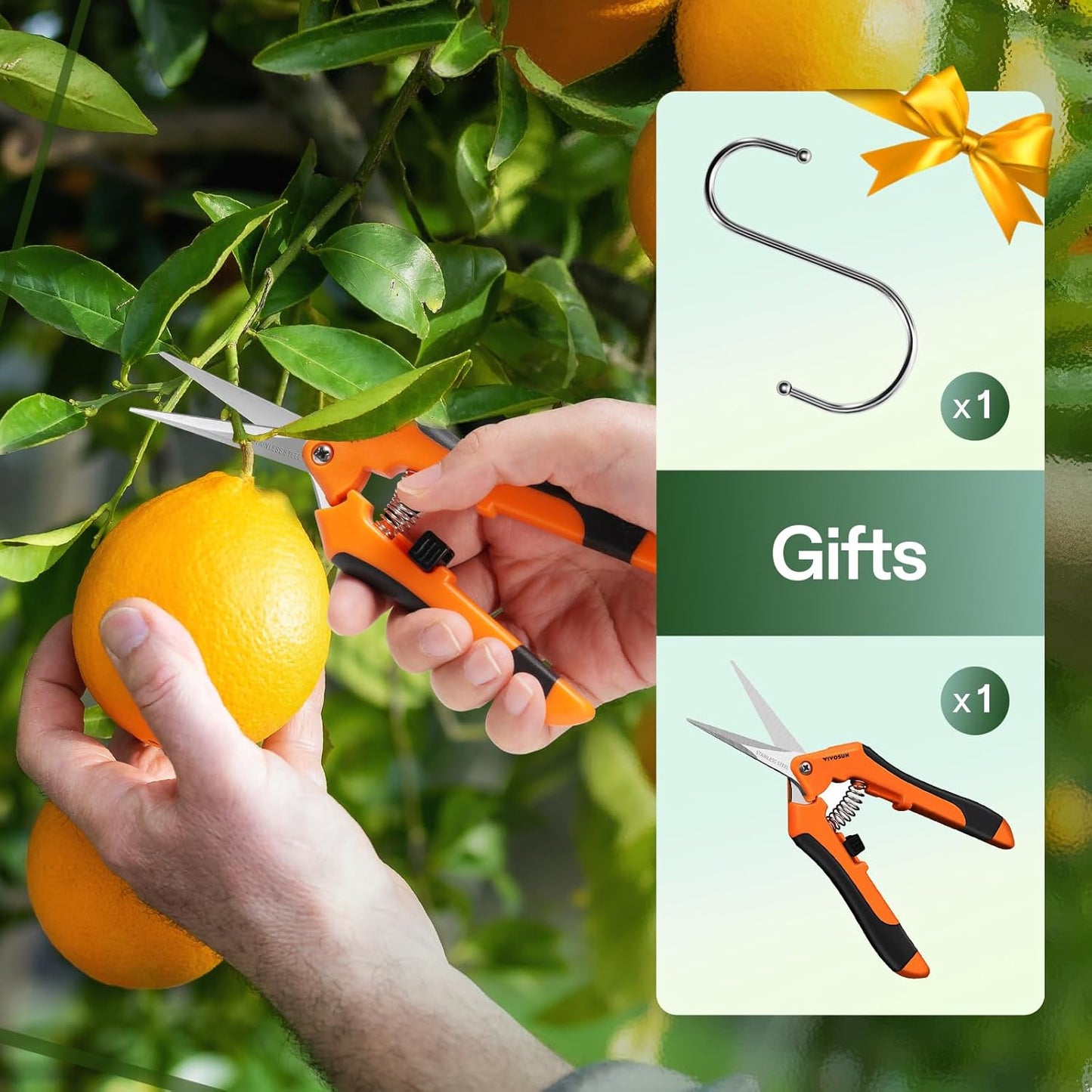 VIVOSUN 3-Layer Mesh Drying Rack Hanging Design with Green Zippers for Dehydrating, Indoor and Outdoor Pruning Shears Included