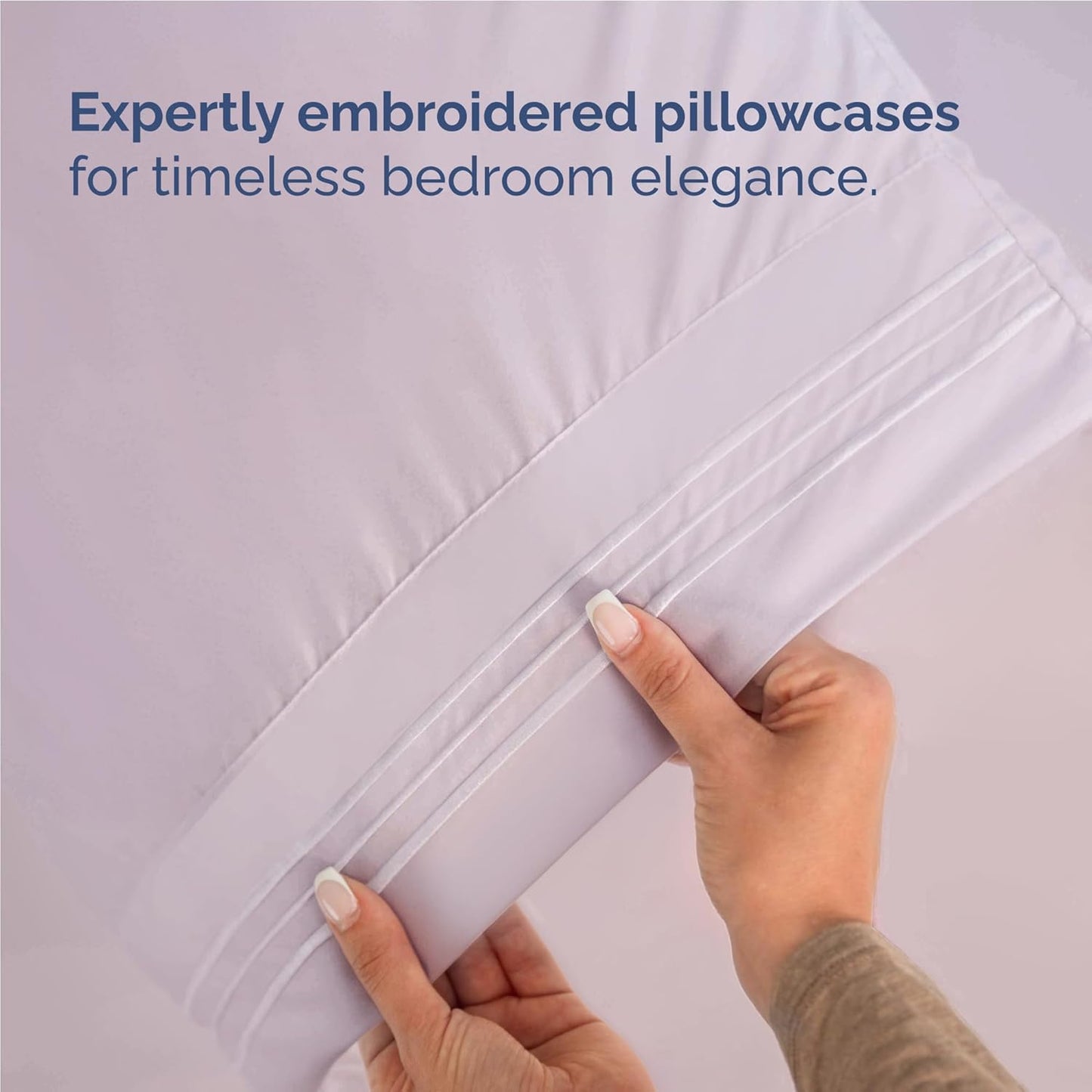 Full Size 4 Piece Sheet Set - Comfy Breathable & Cooling Bed Sheets Set - Hotel Luxury Bedding for Women, Men, Kids, Teens, Boys & Girls - Deep Pockets, Soft, Wrinkle Free - Oeko-Tex - Light Lavender