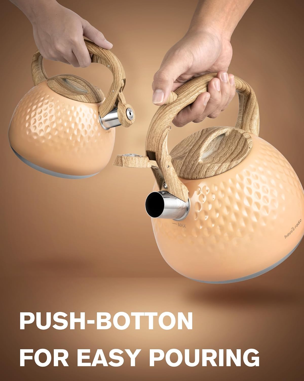 Tea Kettle,2.5 Quart Stovetop Tea Kettles Loud Whistle,Food Grade Stainless Steel Water kettles for Stove Top with Anti-hot Ergonomic Handle,Suitable for All Heat Sources