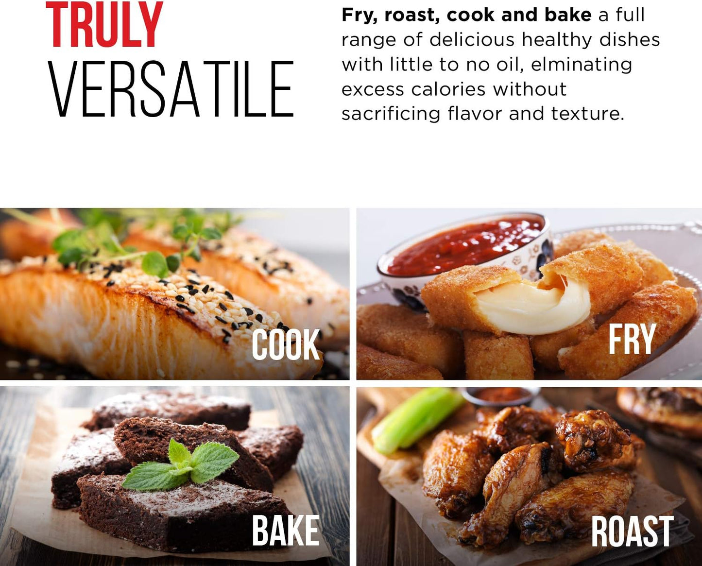 CHEFMAN Small Air Fryer Healthy Cooking, 3.6 Qt, User Friendly, Nonstick, Digital Touch Screen, Dishwasher Safe Basket, w/ 60 Minute Timer & Auto Shutoff, Matte Black, Cookbook Included