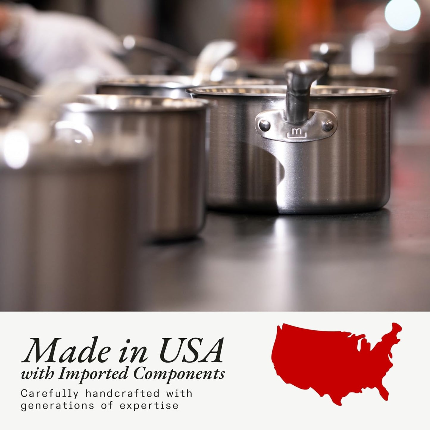 Made In Cookware - ProCoat 10" Non Stick Frying Pan (Graphite) - 5 Ply Stainless Clad Nonstick - Professional Cookware - Induction Compatible