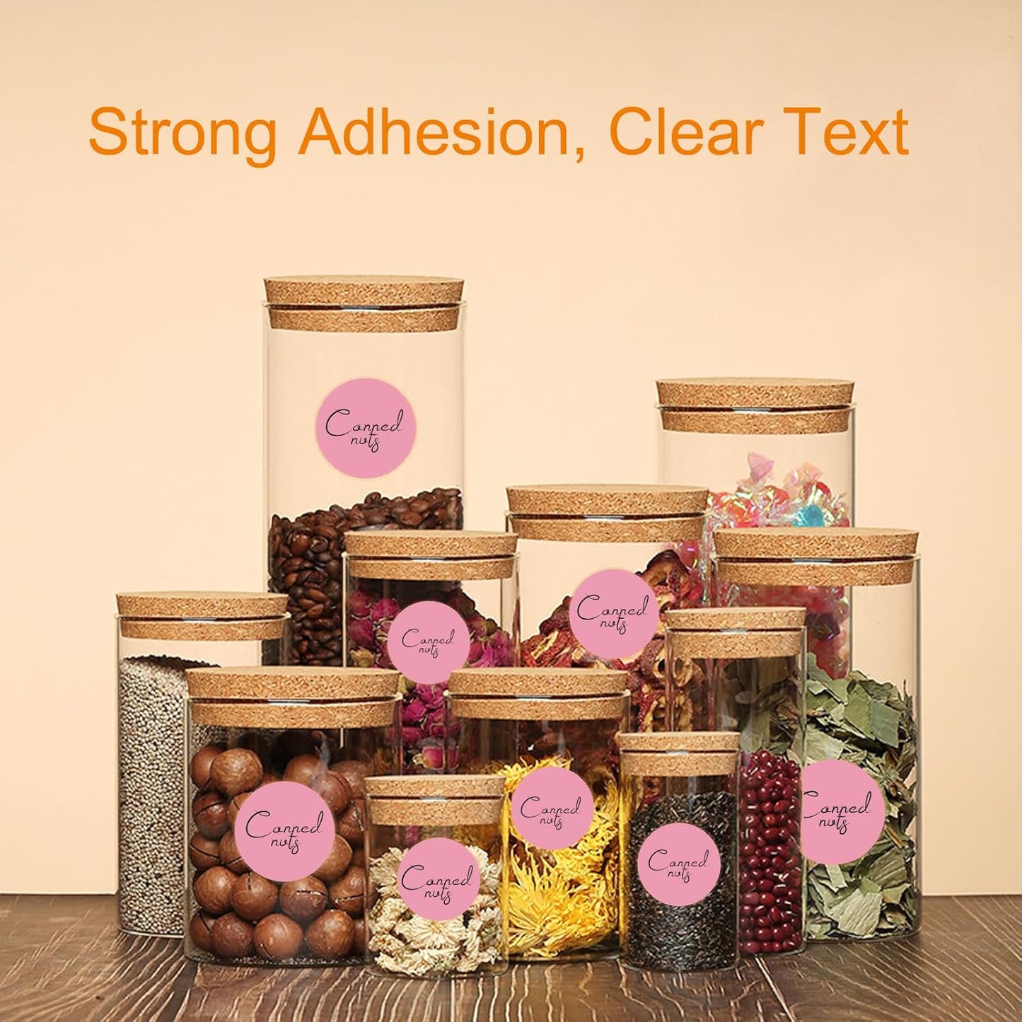 2 Inch Circle Thermal Sticker Labels, 2" Self-Adhesive Round Thermal Stickers for Business-750 Labels/1 Roll (Pink)