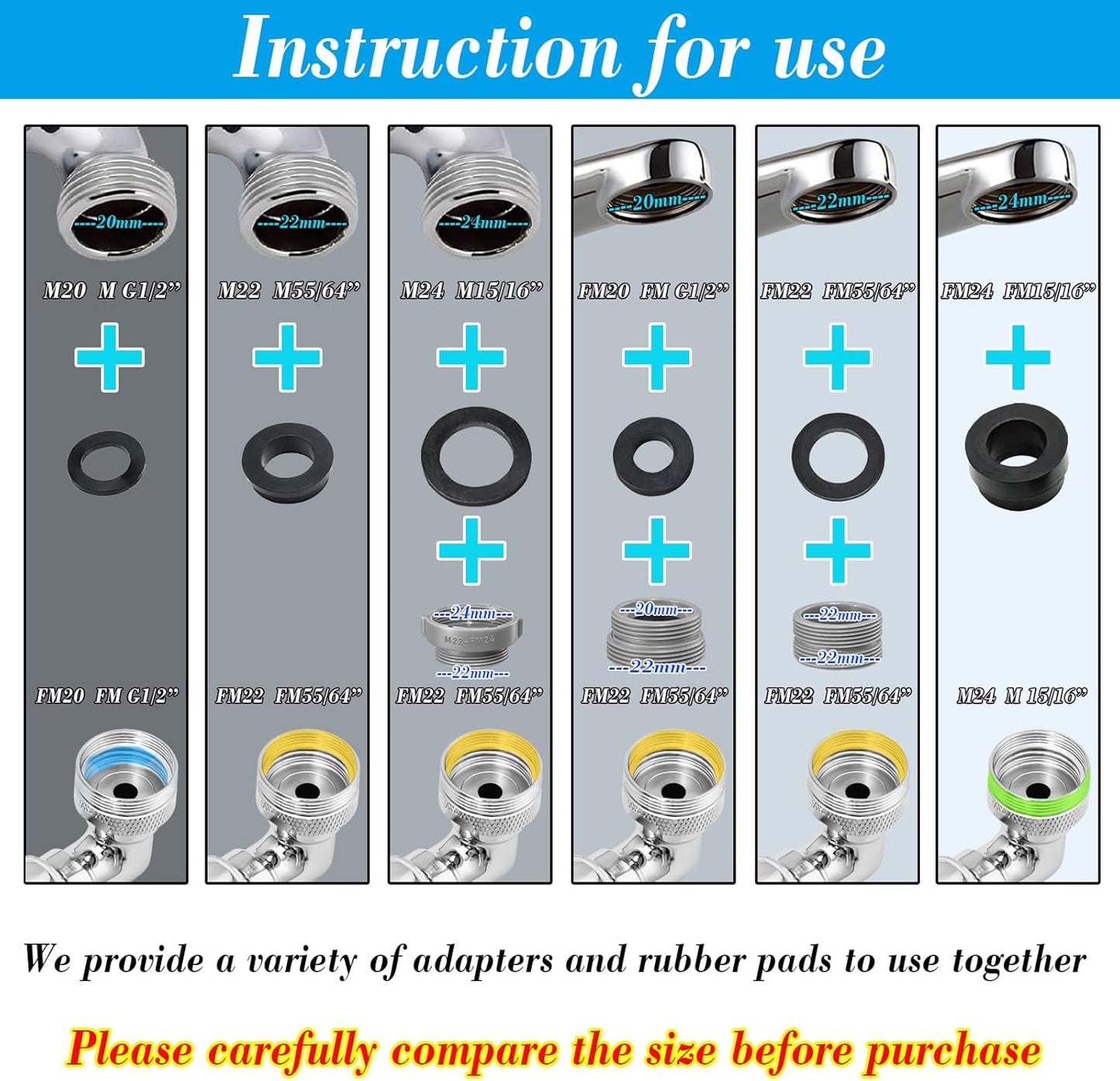 1080° Swivel Faucet Extender - Filter Sink Aerator, 4 Mode Splash Water Filter Extension, Universal Robotic Arm -Wash Hand/Hair/Face