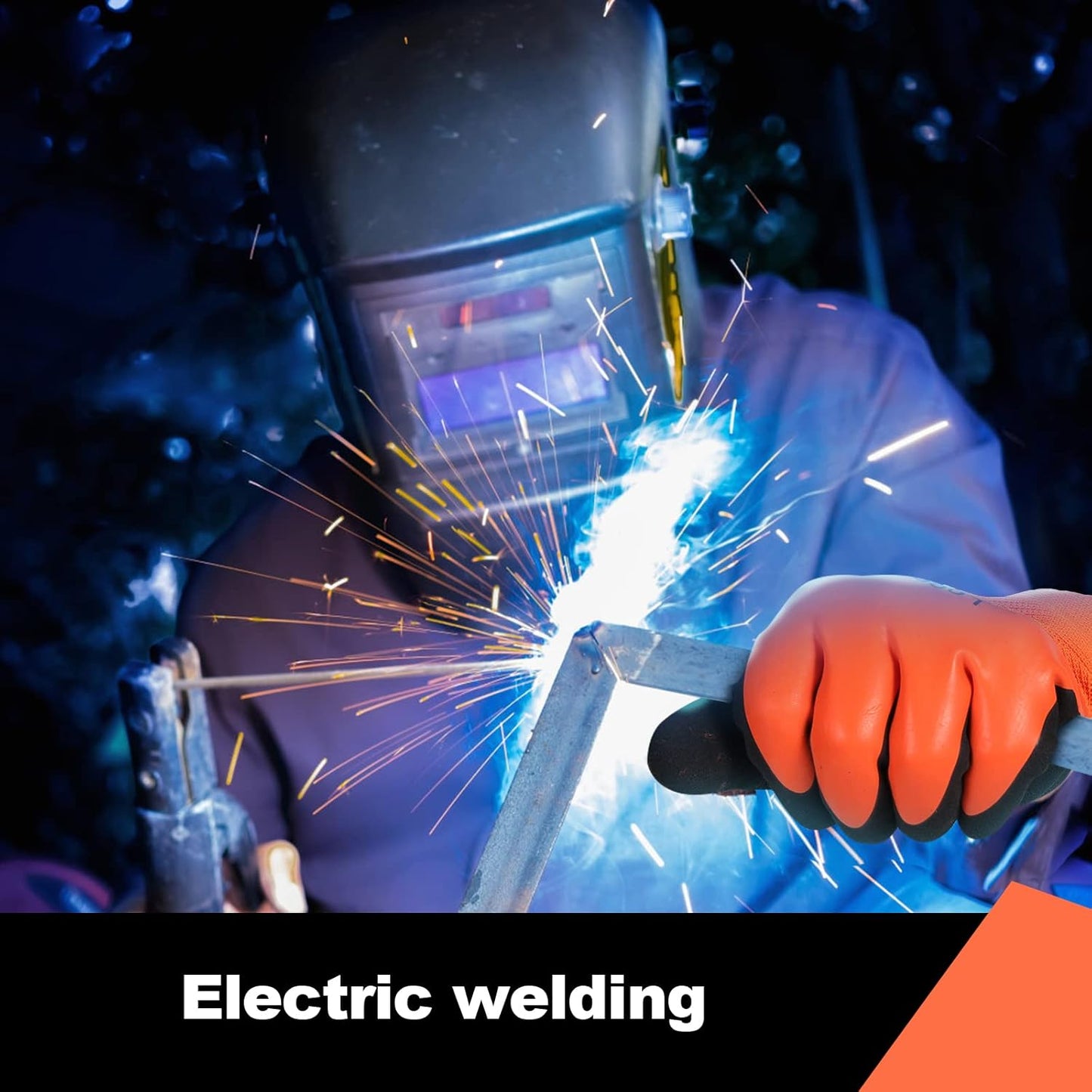 LOCCEF 2 Pairs 100% Waterproof Winter Gloves,Winter Work Gloves Thermal Liner Grip Coating Warm,Thermal Insulated,Super Grip