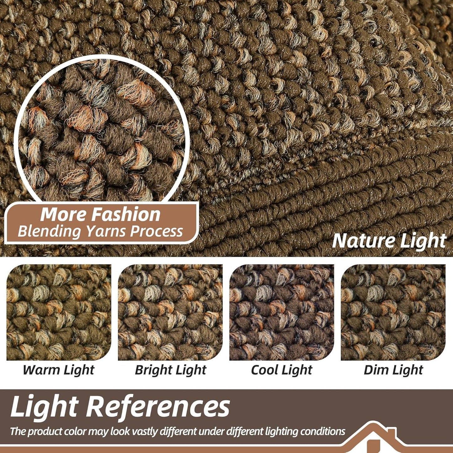 BEQHAUSE Indoor Door Mat 20" x 32", Dirt Trapper Door Mats Non-Slip Entryway Rugs Washable, Resist Dirt Absorbent Welcome Mat, Low Profile Floor Mats for Front Back Door and Entryway, Brown