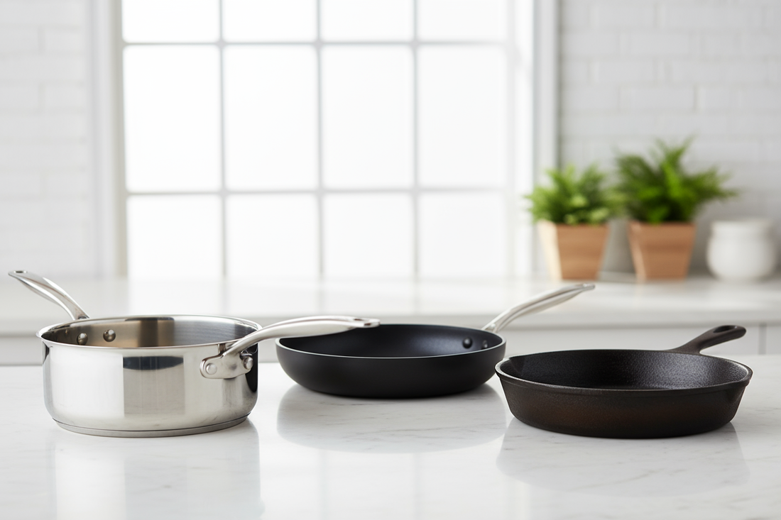 How to Choose the Right Cookware Material: Stainless Steel vs. Nonstick vs. Cast Iron