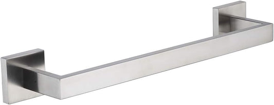 TASTOS 16 Inch Towel Bar Rack Brushed Nickel, Stainless Steel Modren Square Towel Holder for Bathroom Kitchen Wall Mounted