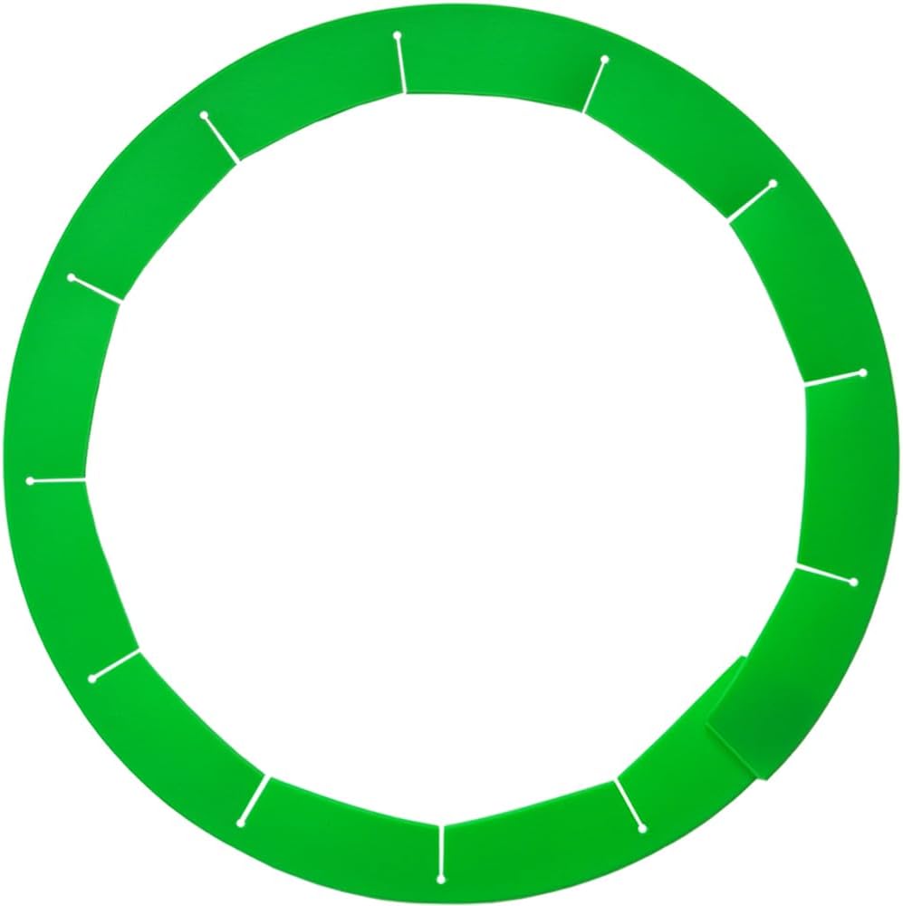 Adjustable Pie Crust Shields Baking Protectors, Silicone Cover Ring Fits 8-11.4 Inch Pies, Baking Pie Pizza Crust Shield Protector Cover for Edges (Green-1pcs)