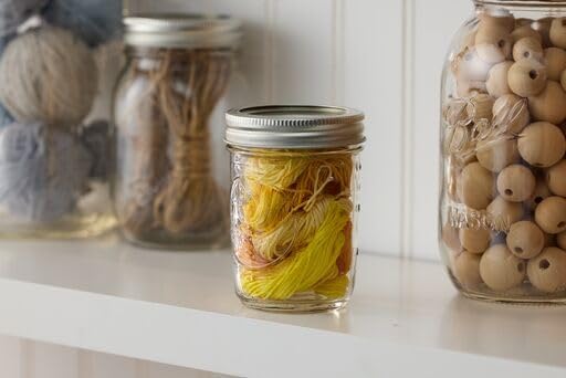 Ball Regular Mouth Glass Mason Jars with Lids and Bands, Used for Canning (Half Pint, 8 Ounce (Pack of 36))