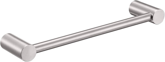 KOKOSIRI Towel Bars Brushed Nickel 16-Inch Single Rod Hand Towel Holder Wall Mounted Hanger for Bathroom Lavatory Hardware Stainless Steel, B4007BR-L16