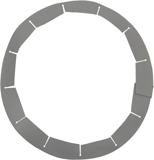 Silicone Pie Crust Shields, Adjustable Baking Pie Crust Shield Protector Cover for Edges, Baking Protectors Cover Ring Fits 8-11.4 Inch (Grey-1pcs)