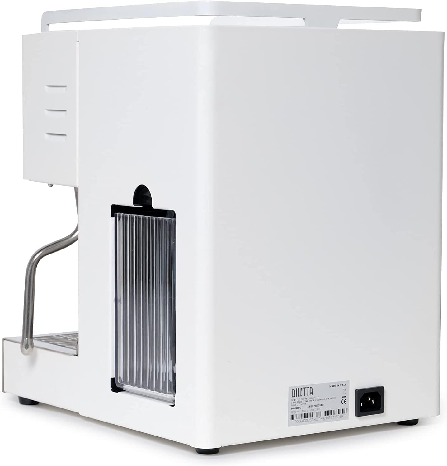 Diletta Mio Espresso Machine (White) and Eureka Mignon Notte Grinder Bundle