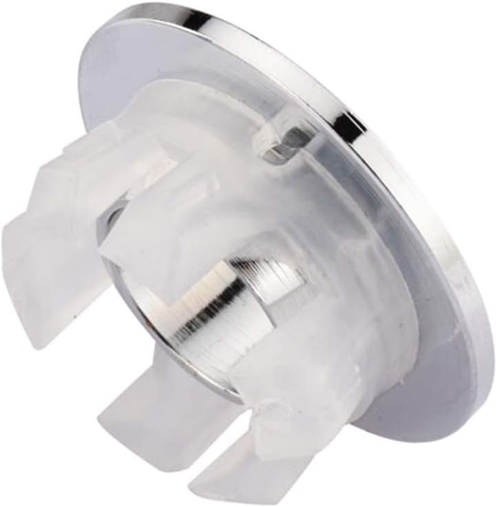 Sink Basin Trim Overflow Cover Brass Insert in Hole Round Caps Chrome