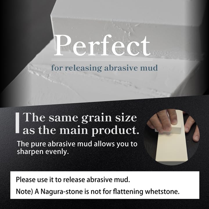 Whetstone Sharpening stone Fine 3000 and Super finishing 8000 w/Nagura, 7.1" x 2.4" x 0.8" (Pro Power. Perfectly Compact for home use), Made in Japan (#3000/#8000)