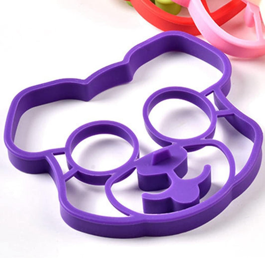 Breakfast Omelette Mold Silicone Egg Pancake Ring Shaper Cooking Tool DIY Kitchen Accessories Gadget Egg Fired Mould (Puppy Head)