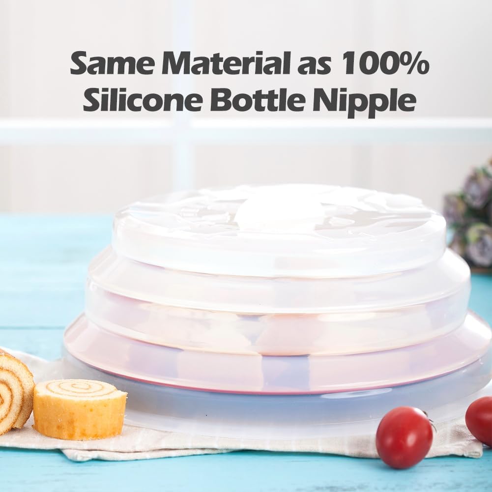 Microwave Plate Cover Microwave Splatter Cover Silicone Microwave Plate Cover Dish Covers for Microwave Oven Cooking Anti-Splatter Guard Lid