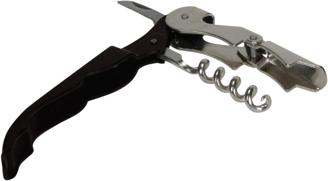 Thirsty Rhino Anggur Double Hinged Waiter's Corkscrew (Set of 12) (Black)
