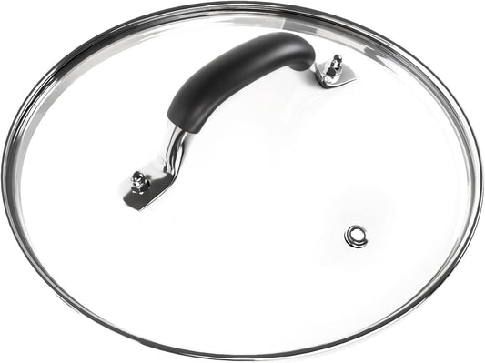 8 Inch Tempered Glass Lid Compatible with 8" Lodge Cast Iron Skillet and 2 Quart Serving Pots