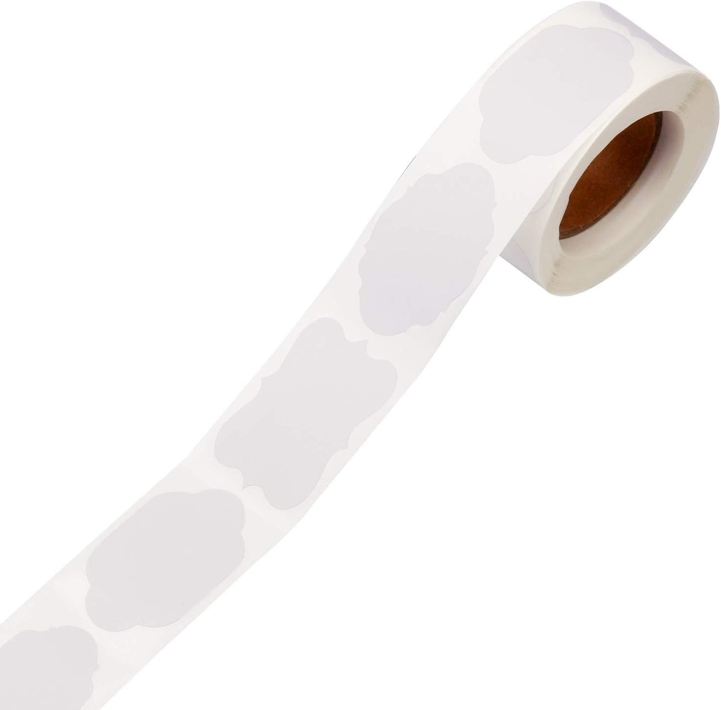 Pimoys 300 Pieces Gift Sticker Labels, 1.2*2inch Kraft Paper, Waterproof Labels for Jam Jars, Home Baking, Handmade Cosmetic, Holiday Presents, Lace Design