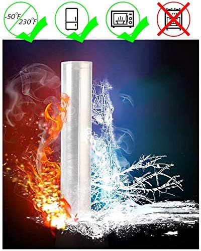 Plastic Cling Wrap Refillable Food Wrap Stretch Clear Cling Wrap 12 inch