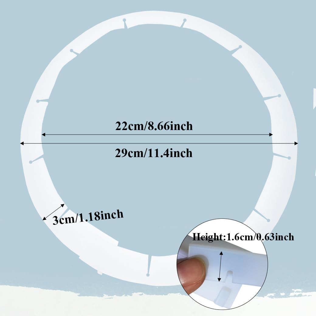 Adjustable Pie Crust Shields Baking Protectors, Silicone Cover Ring Fits 8-11.4 Inch Pies, Baking Pie Pizza Crust Shield Protector Cover for Edges (Transparent-1pcs)