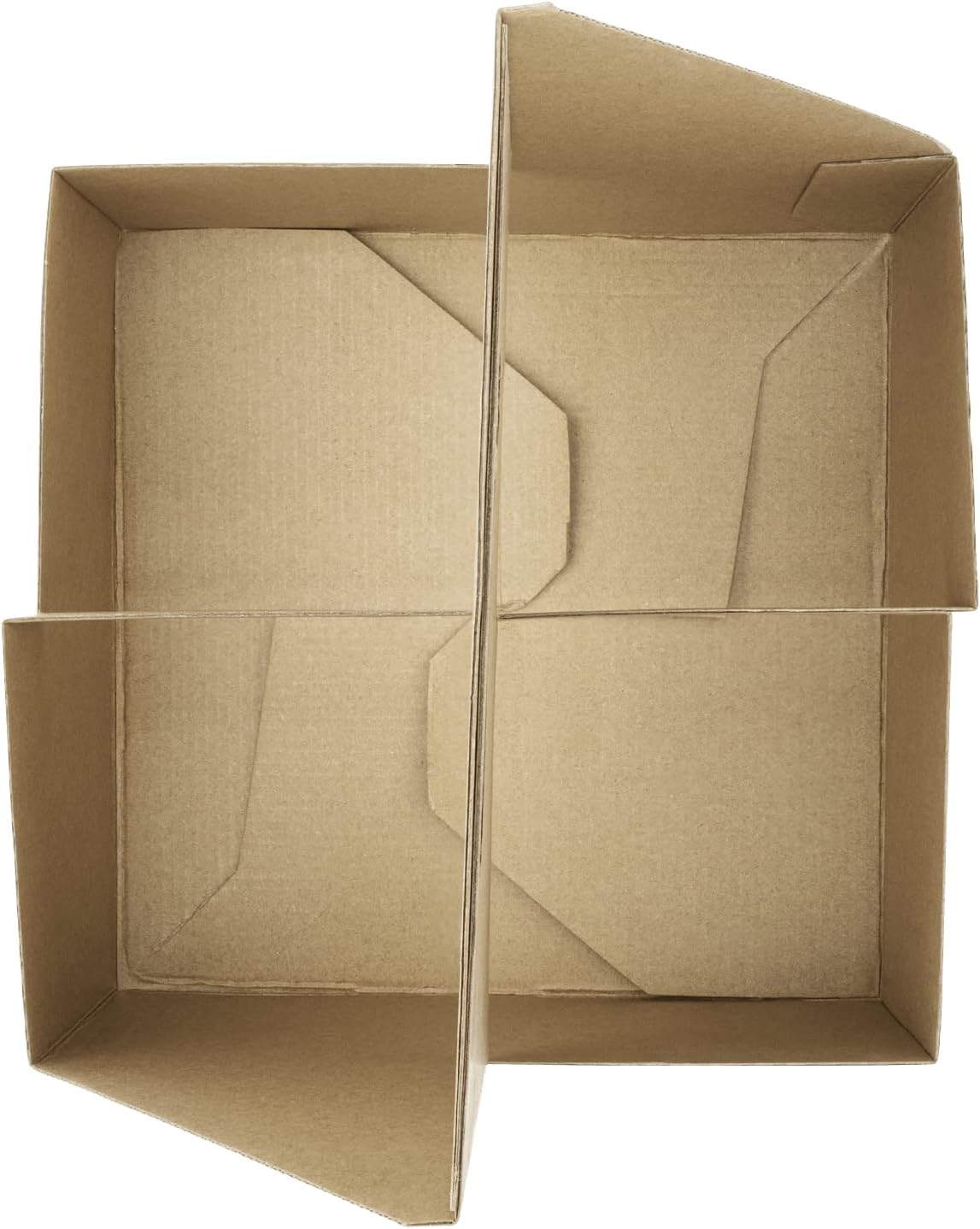 Karat Paperboard Drink Carrier with Handle - Sturdy Kraft Coffee Cup Carrier for Hot/Cold Beverages, Fits 10-32 oz Cups - Eco-Friendly, Disposable to-Go Drink Holder (4-Cup)