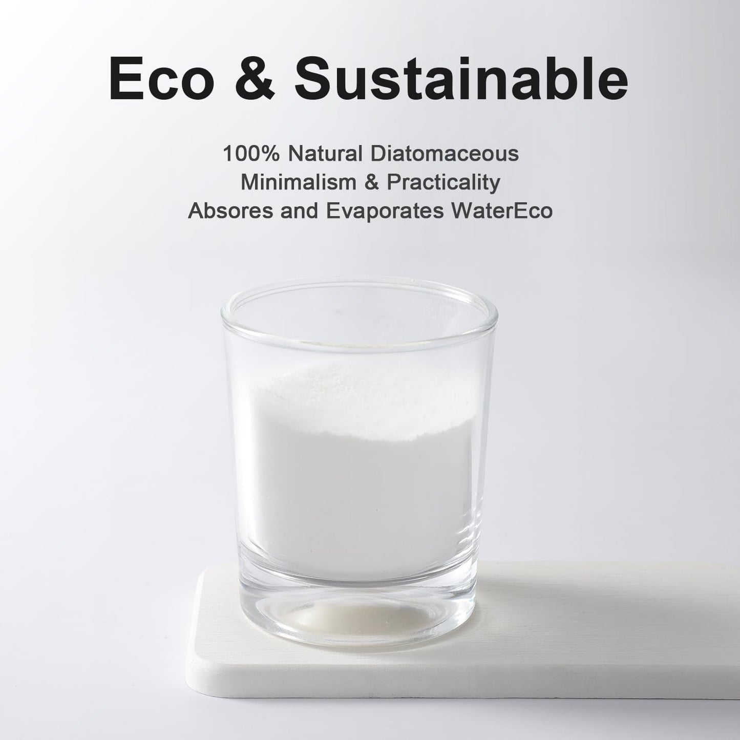 Water Absorbing Stone Tray for Sink | Quick Drying Diatomaceous Earth Coasters | Soap Dish Holder & Toothbrush Holder for Bathroom Counter | Hand Soap & Plant & Toiletries | White 2 Pack