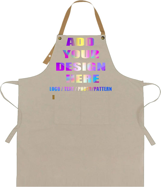 Personalized Custom Aprons Custom Adjustable Kitchen Cooking Aprons Hair Stylist Cafe Work Aprons For Men And Women