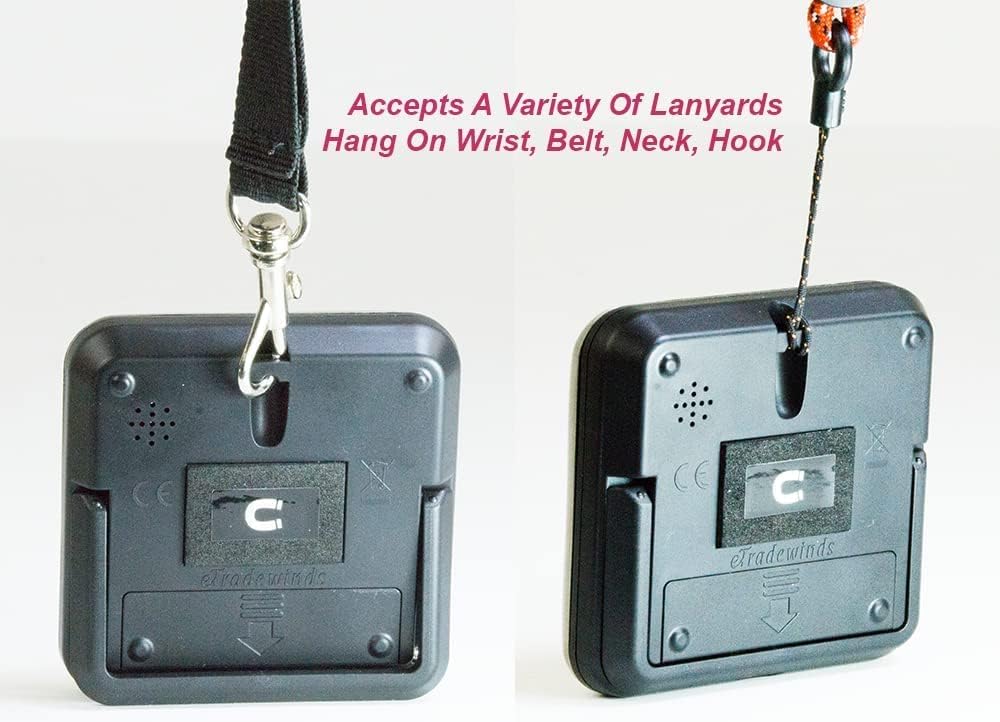 Elegant Digital Kitchen Timer Stainless Steel - Strong Magnetic Back - Kickstand - Loud Alarm - Large Display - Auto Memory - Auto Shut-Off (Charcoal 6-Pack)