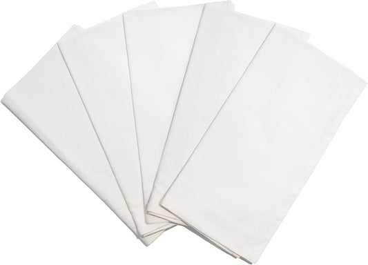 Bread Towels for Proofing Cover - 100% Organic Cotton Bread Cloth for Rising - Breathable Tea Towel for Bread Making - Unbleached Baking Towels - Bread Basket Cloth Napkin - 27"x27" (Natural - 5 Pack)