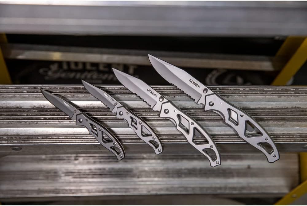 Gerber Gear Paraframe EDC Folding Pocket Knife with Safety Lock for Everyday Carry, Gifts for Men