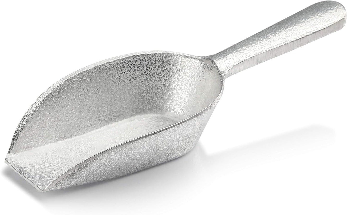 New Star Foodservice 34622 Cast Aluminum Flat Bottom Utility Scoop, 1oz, Extra Small Size, Silver (Hand Wash Only)