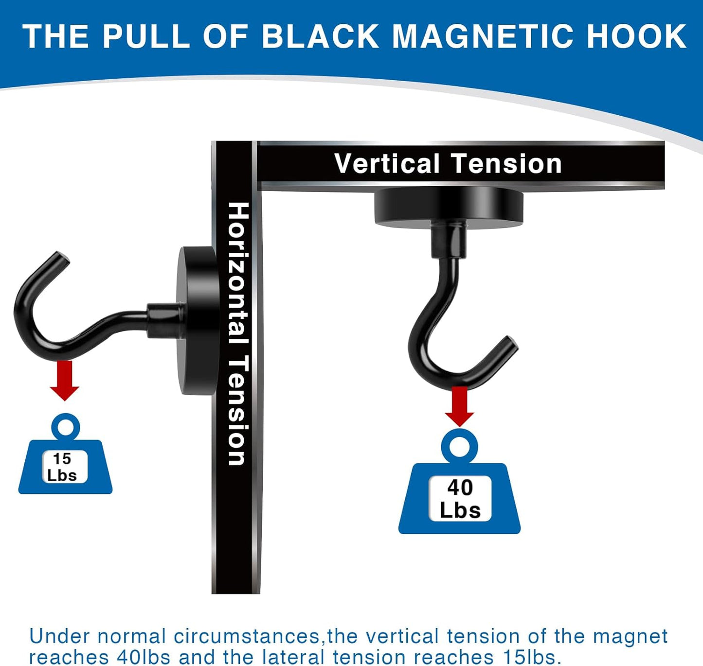 LOVIMAG Cruise Magnets with Hooks, 40lbs Magnetic Hooks for Cruise Cabins, Cruise Essentials Must Haves for Travel, Neodymium Magnets with Epoxy Coating for Hanging, Refrigerator, Kitchen -12 Pcs