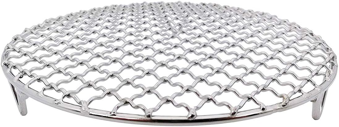 Versatile Round 304 Stainless Steel Cooling Rack Baking,Heat Resistant Rust Proof Sturdy Durable Dia 7.5"