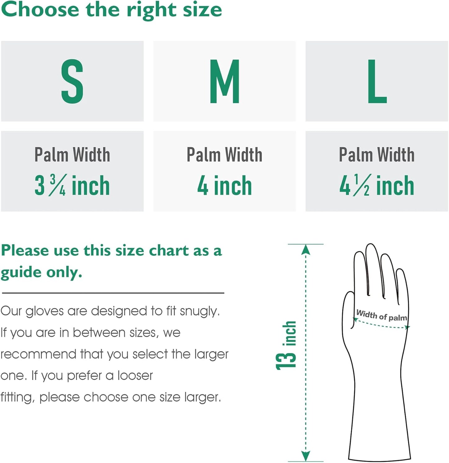 COOLJOB Medium Reusable Rubber Dishwashing Cleaning Gloves for Kitchen Bathroom, Non-Slip Grippy Long Dish Washing Gloves with Flocked Cotton Liner, Flexible Durable & Waterproof, Mint Green, 1 Pair