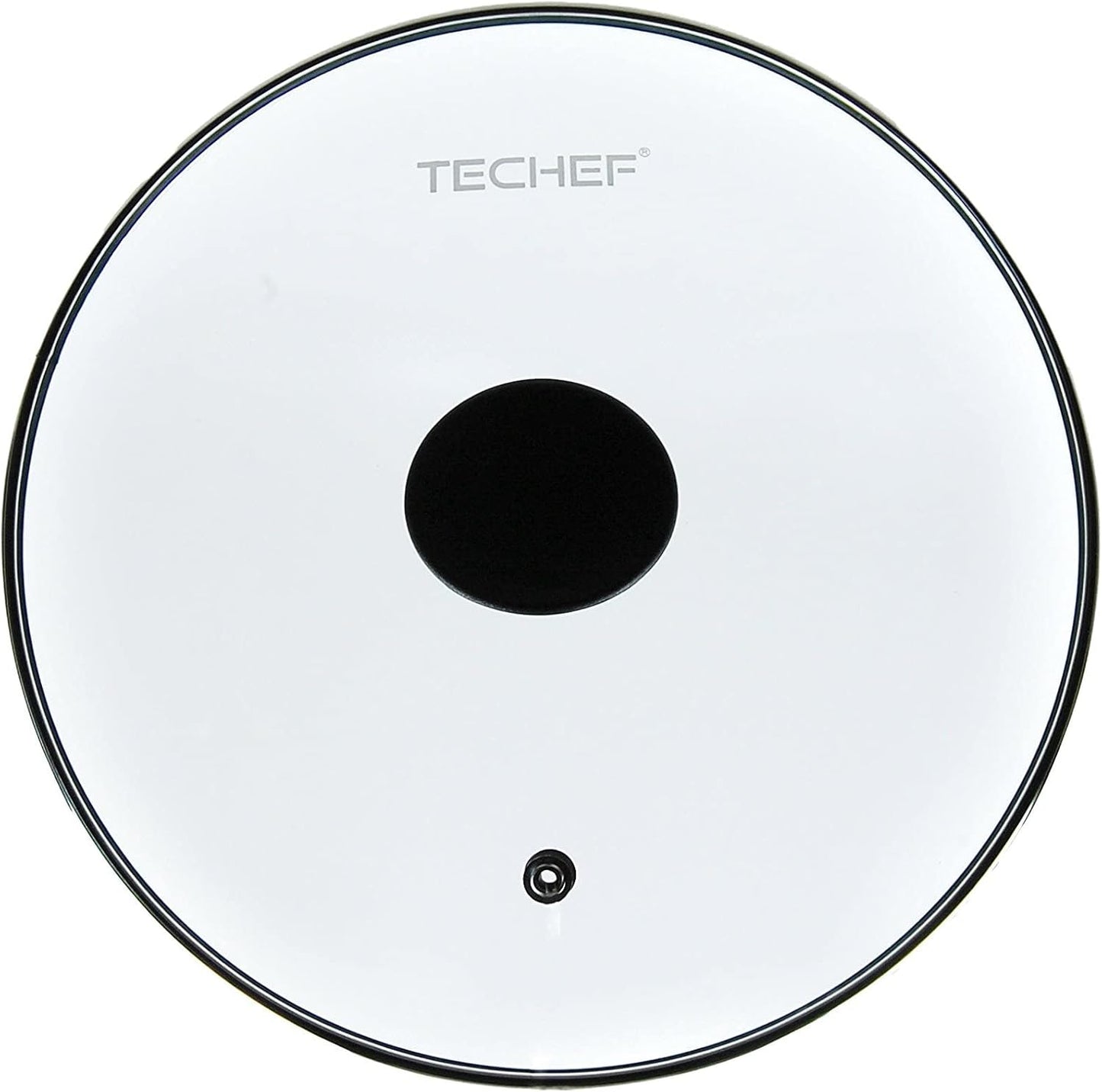 TECHEF 10.2 Inch Tempered Glass Lid – Fits 10” (26 cm) TECHEF Pots, Pans & Skillets – Steam Vent, Stainless Steel Rim – Oven Safe to 400°F – Made in Korea