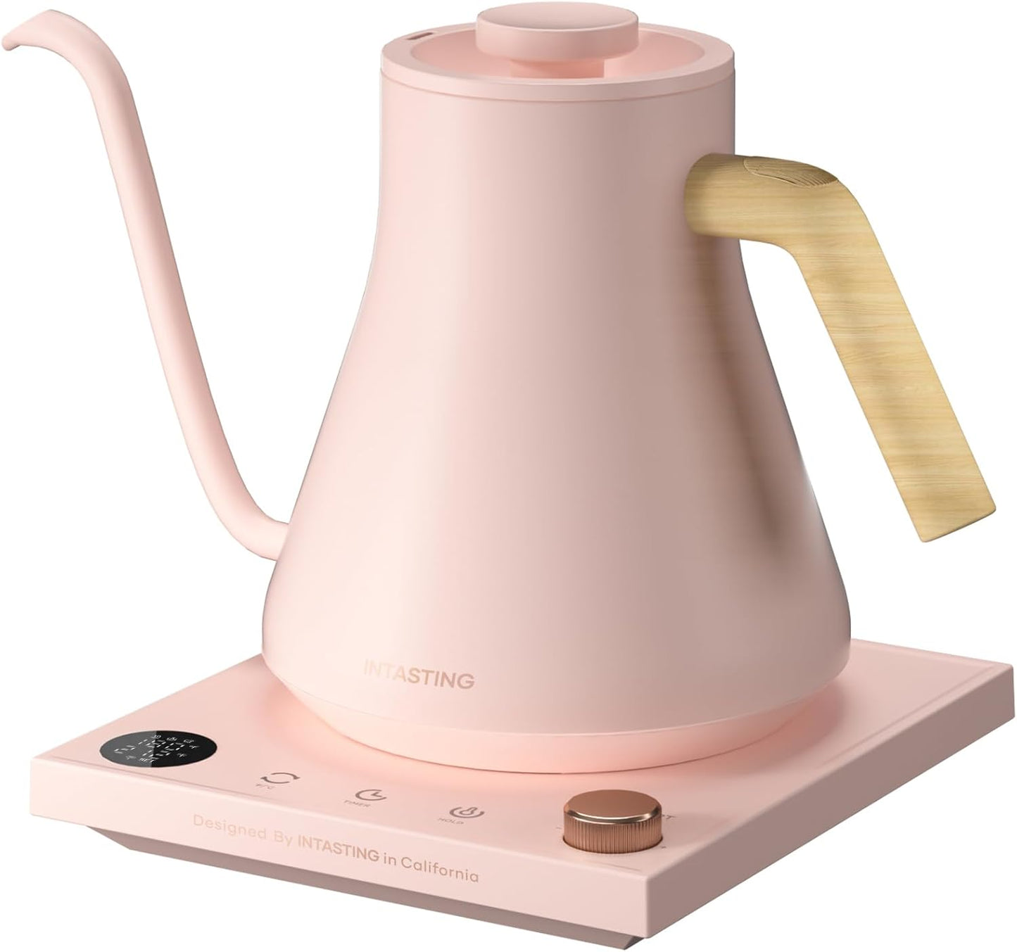 Electric Kettles, Gooseneck Electric Kettle, ±1℉ Temperature Control, Stainless Steel Inner, Quick Heating, for Pour Over Coffee, Brew Tea, Boil Hot Water, 0.9L Pink