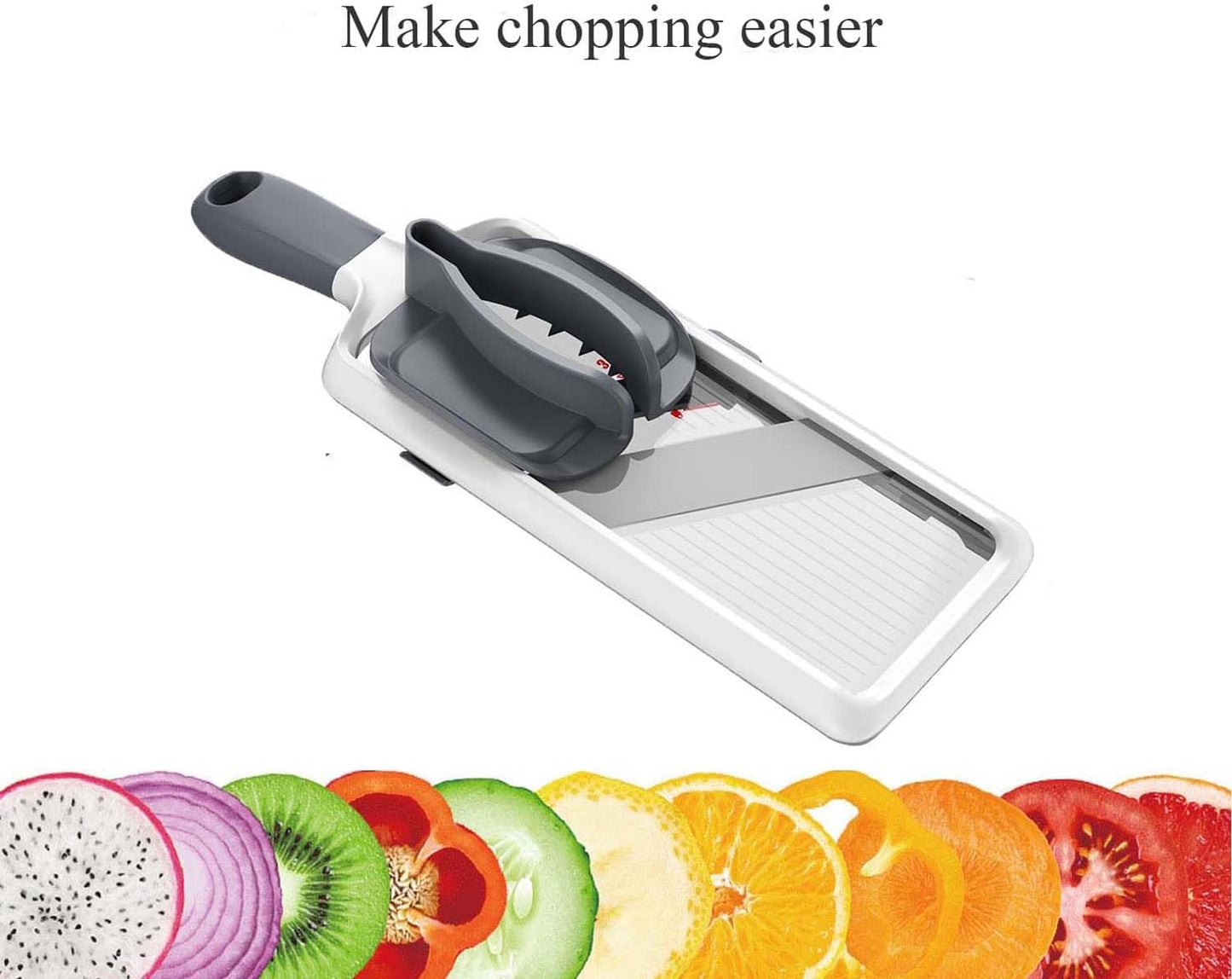 Multi Vegetable Slicer-Safe Mandoline slicer for kitchen,Adjustable Stainless Steel Blade,Cutter for Fruits and Vegetables,Cabbage Shredder