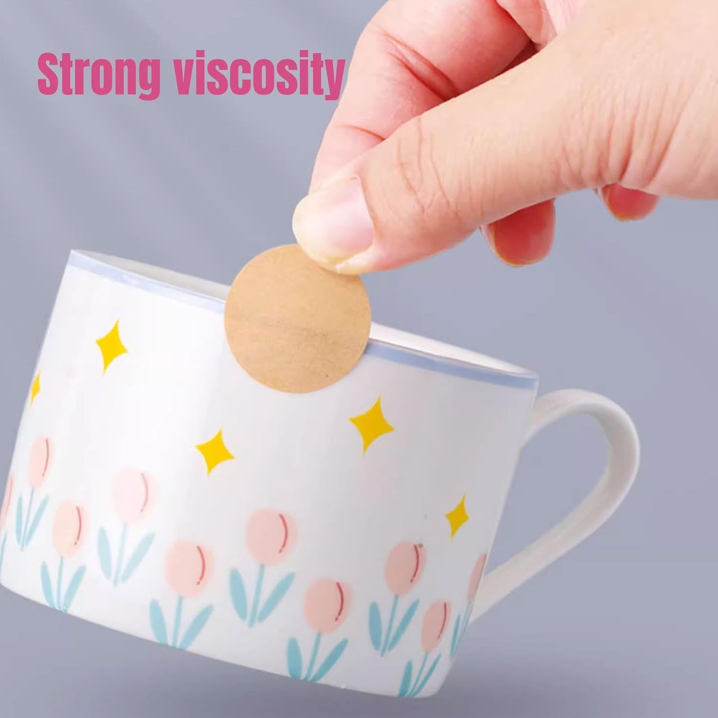 Custom Stickers Personalized Square Kraft Paper Sticker Customizable Floral Wreath Labels, Stickers for Mason Jars, Wedding Favors, Gift Tags, Party Packaging (Style 1)