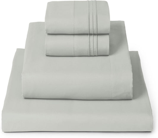 Mellanni King Sheets Set - 4 PC Iconic Collection Bedding - Hotel Luxury, Extra Soft, Cooling Bed Sheets - Wrinkle, Fade, Stain Resistant (King, Spa Mint)