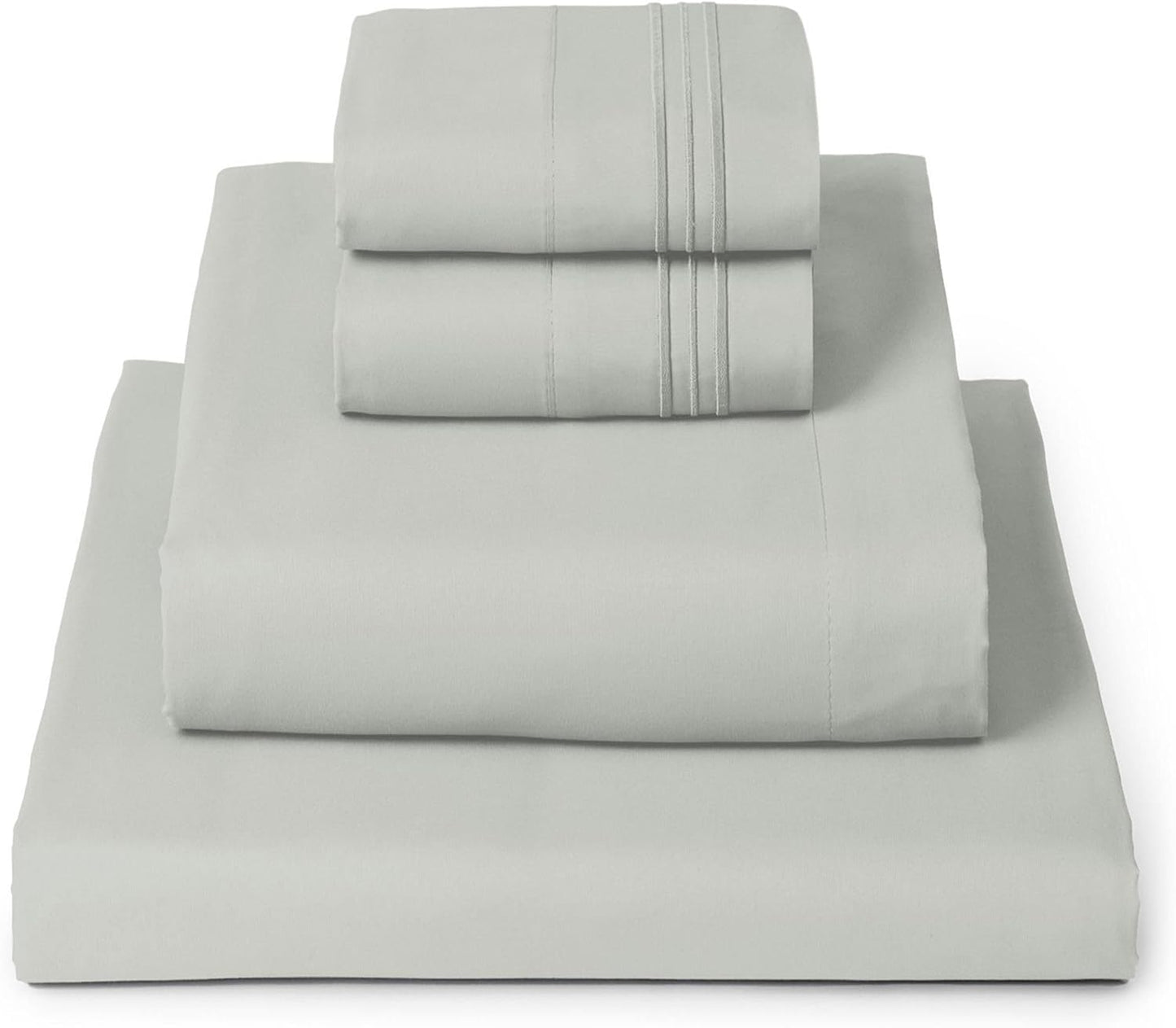Mellanni Queen Sheets Set - 4 PC Iconic Collection Bedding - Hotel Luxury, Extra Soft, Cooling Bed Sheets - Wrinkle, Fade, Stain Resistant (Queen, Spa Mint)