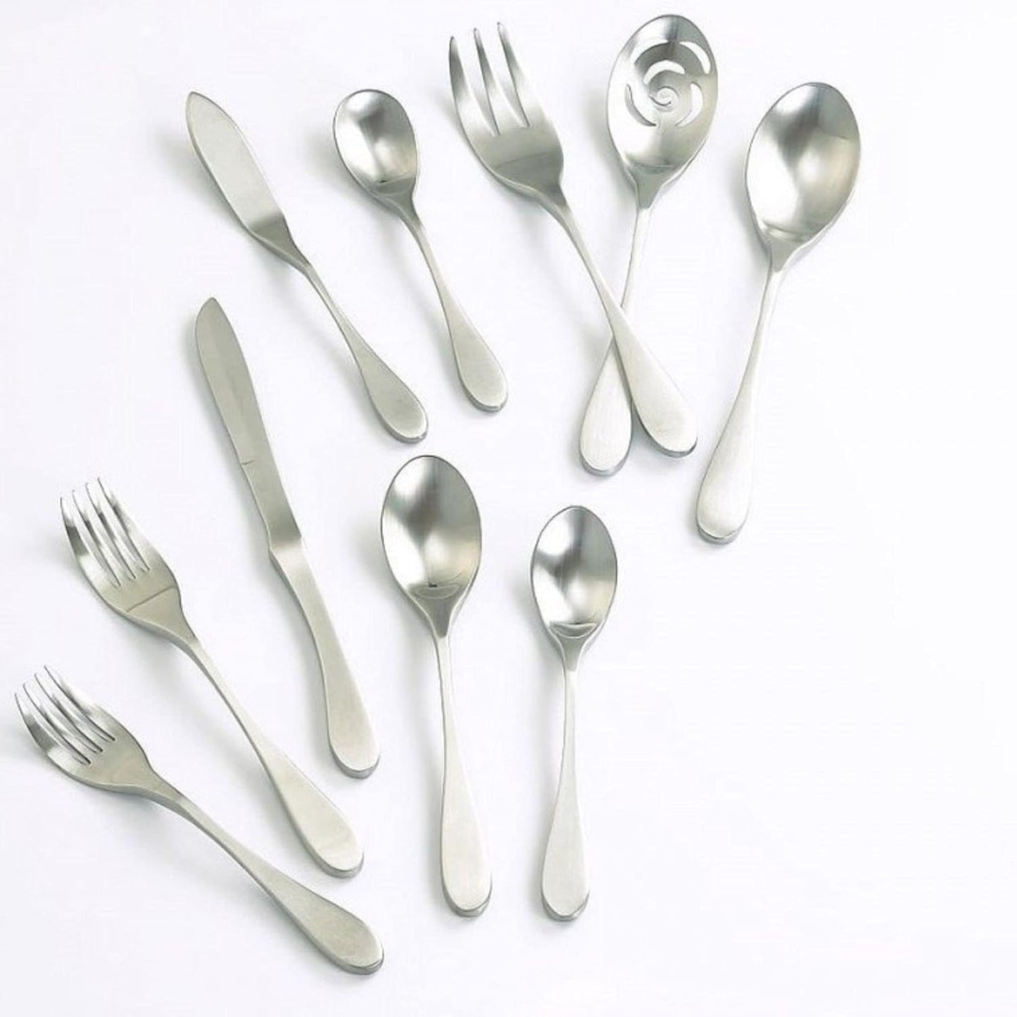 Knork Original Flatware Set, Silver Matte